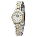 Watch Creations Women's Gold & Silver Finish Watch w/ Patterned Dial
